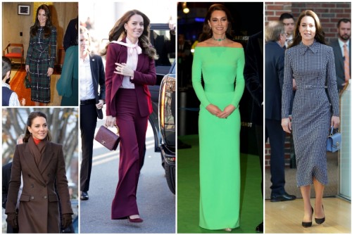 Aluguel de ternos e vestidos?  O estilo de Kate na visita aos EUA